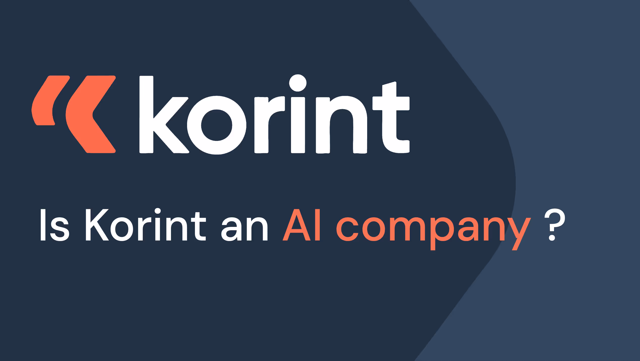 Is Korint an AI startup?