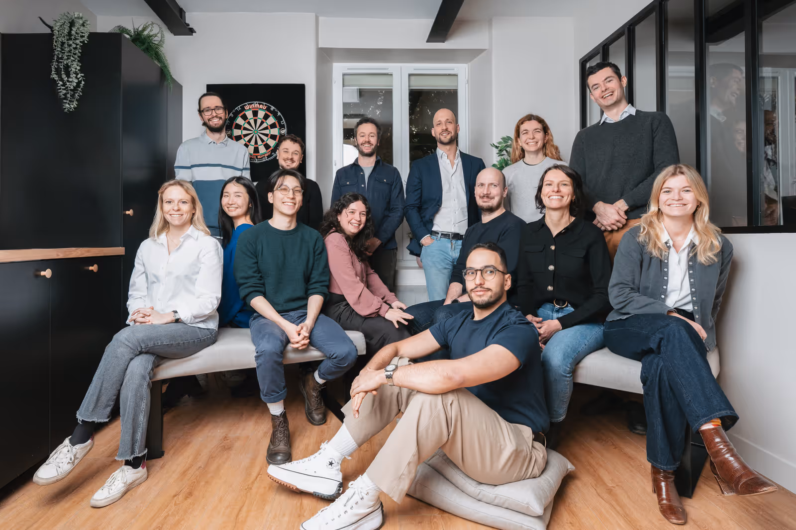 The Korint team together at the Paris office